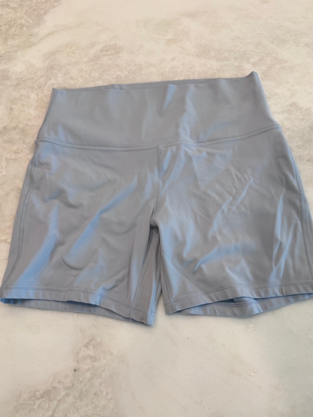 lululemon athletica Light Blue buttery  High-Rise Bike Shorts 6”